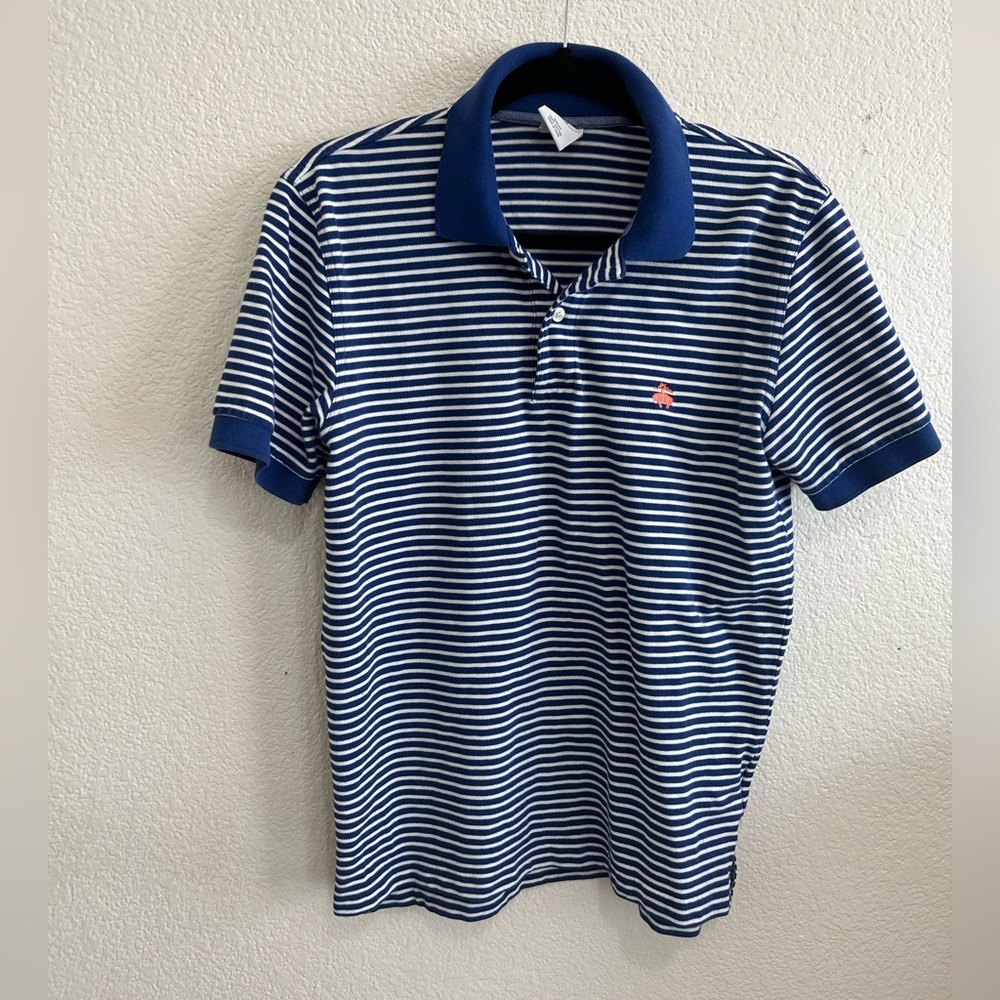 Blue & White Stripped Brooks Brothers Polo